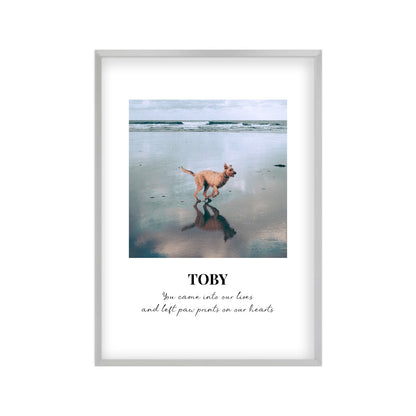 Personalized Dog Memorial Photo Print
