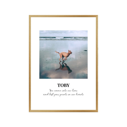 Personalized Dog Memorial Photo Print