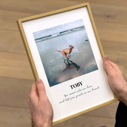Personalized Dog Memorial Photo Print