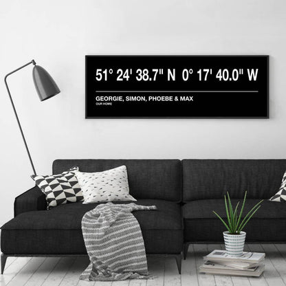 Personalized Coordinates Bus Blind Print - Blim & Blum