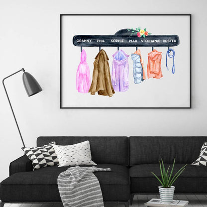 Personalized Family Names Coat Print - Blim & Blum