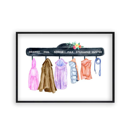 Personalized Family Names Coat Print - Blim & Blum