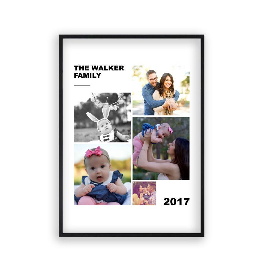 Personalized Family Photographs Collage Print - Blim & Blum