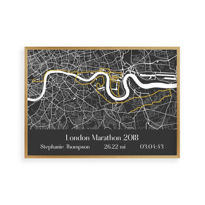 Personalized London Marathon Map Print - Blim & Blum