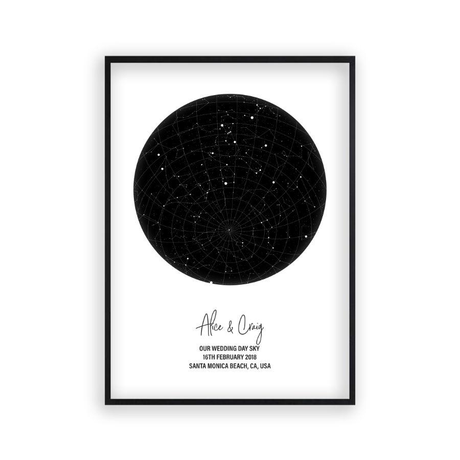 Personalized Star Map Night Sky Print - Blim & Blum