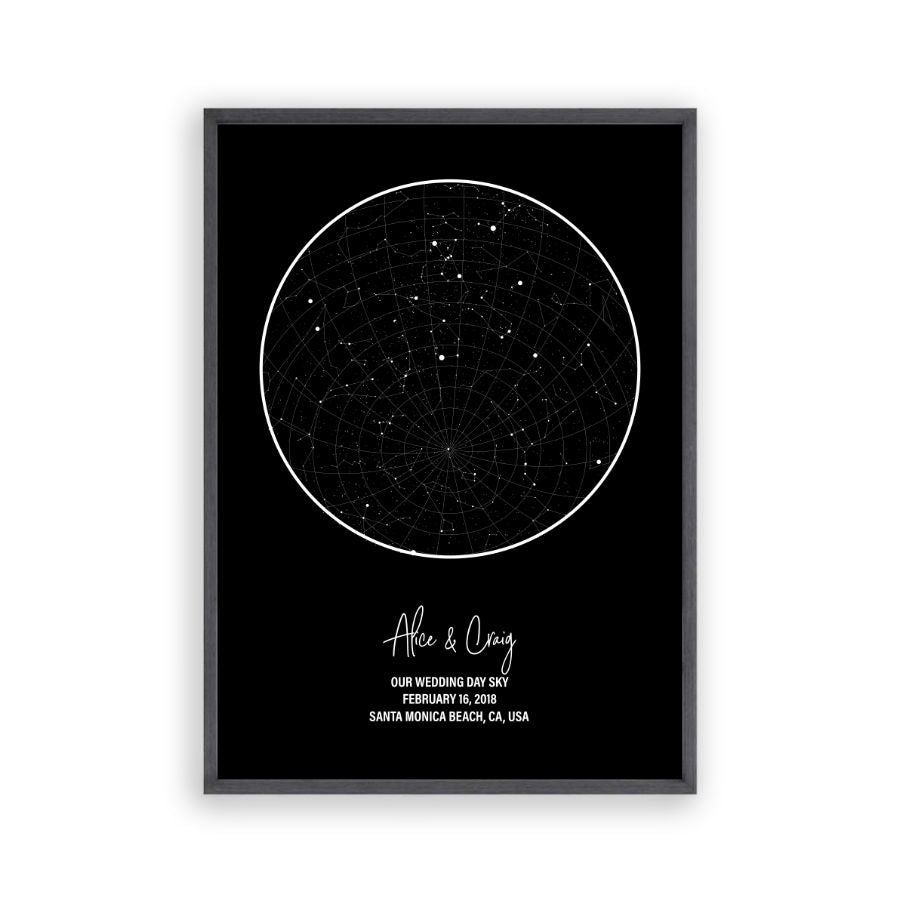 Personalized Star Map Night Sky Print - Blim & Blum