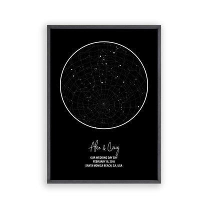 Personalized Star Map Night Sky Print - Blim & Blum