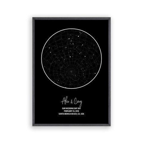 Personalized Star Map Night Sky Print - Blim & Blum