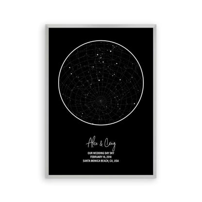 Personalized Star Map Night Sky Print - Blim & Blum