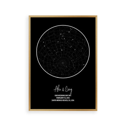Personalized Star Map Night Sky Print - Blim & Blum