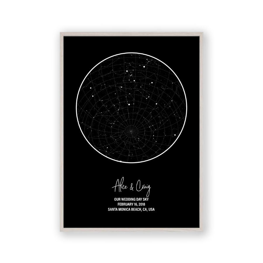 Personalized Star Map Night Sky Print - Blim & Blum