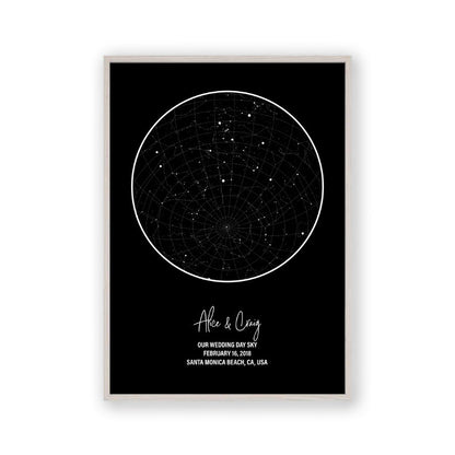Personalized Star Map Night Sky Print - Blim & Blum