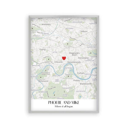 Personalized Special Place Map Print - Blim & Blum