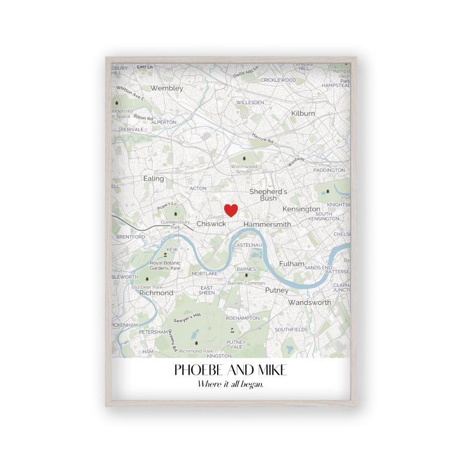 Personalized Special Place Map Print - Blim & Blum