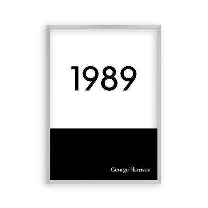 Personalized Typographic Year Print - Blim & Blum