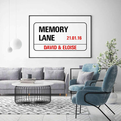 Personalized London Street Sign Print - Blim & Blum