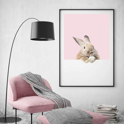 Rabbit Peeking Print - Blim & Blum