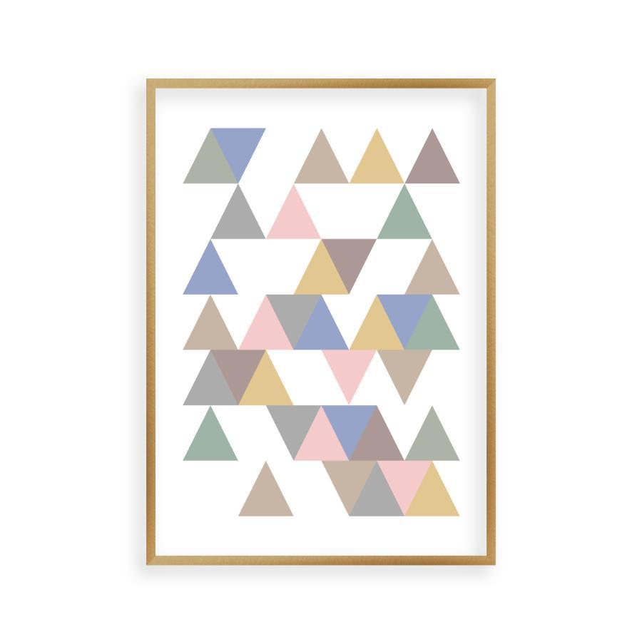 Triangle Pastel Print - Blim & Blum