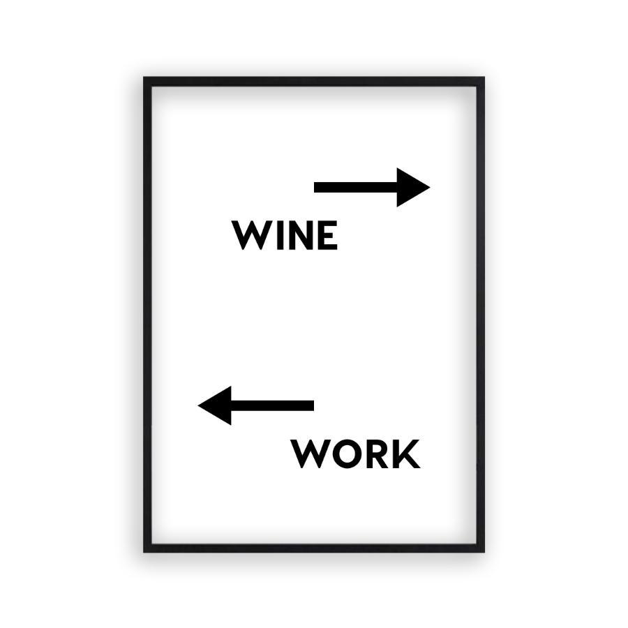 Personalized Drink Work Direction Print - Blim & Blum