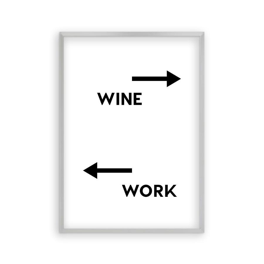 Personalized Drink Work Direction Print - Blim & Blum