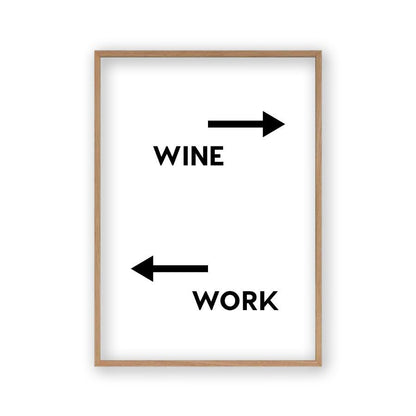 Personalized Drink Work Direction Print - Blim & Blum