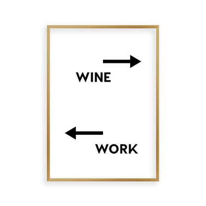 Personalized Drink Work Direction Print - Blim & Blum