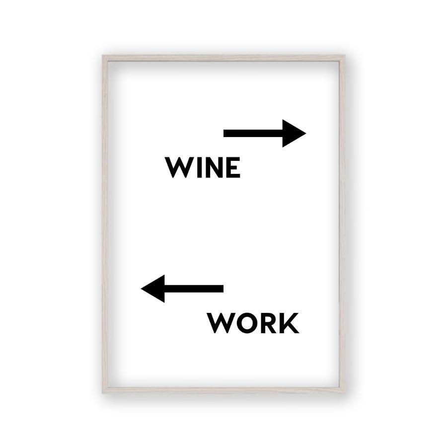 Personalized Drink Work Direction Print - Blim & Blum