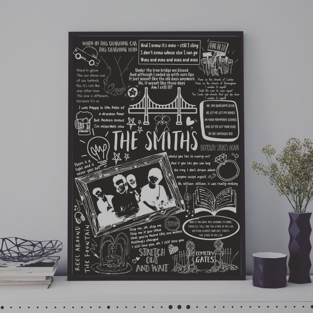The Smiths Song Lyric Album Print