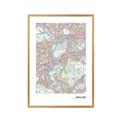 Personalized OS Map Print