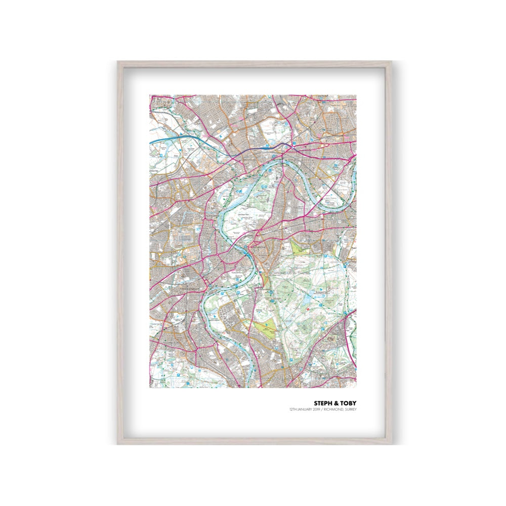 Personalized OS Map Print