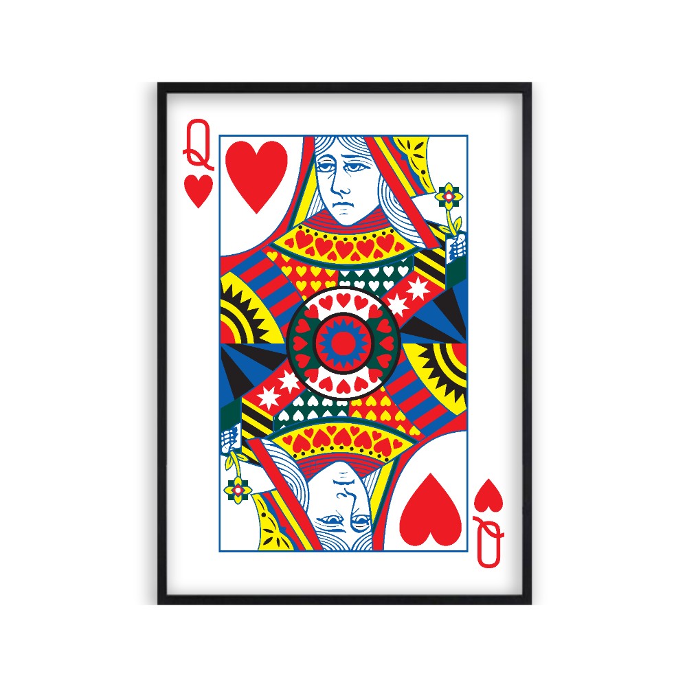 Queen Of Hearts Print