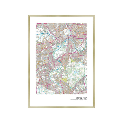 Personalized OS Map Print